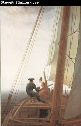 Caspar David Friedrich On the Sail-boat (mk10)